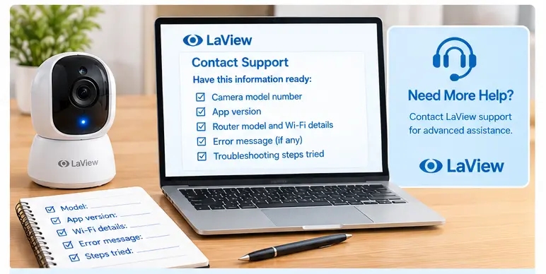 LaView camera technical Support