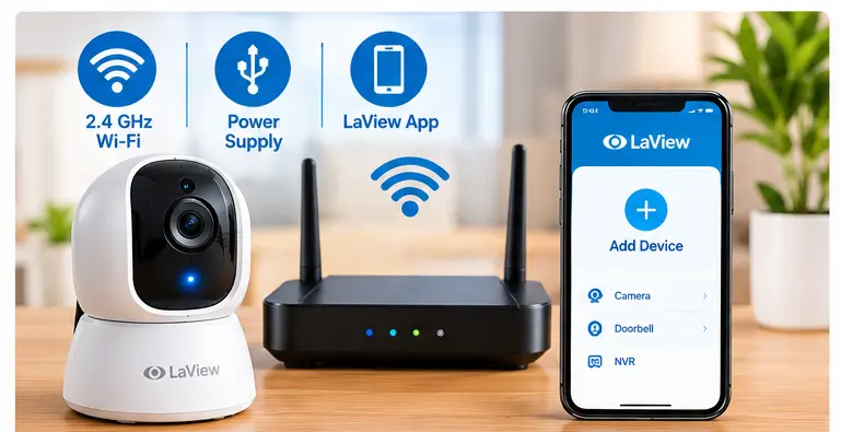 Security camera and smartphone